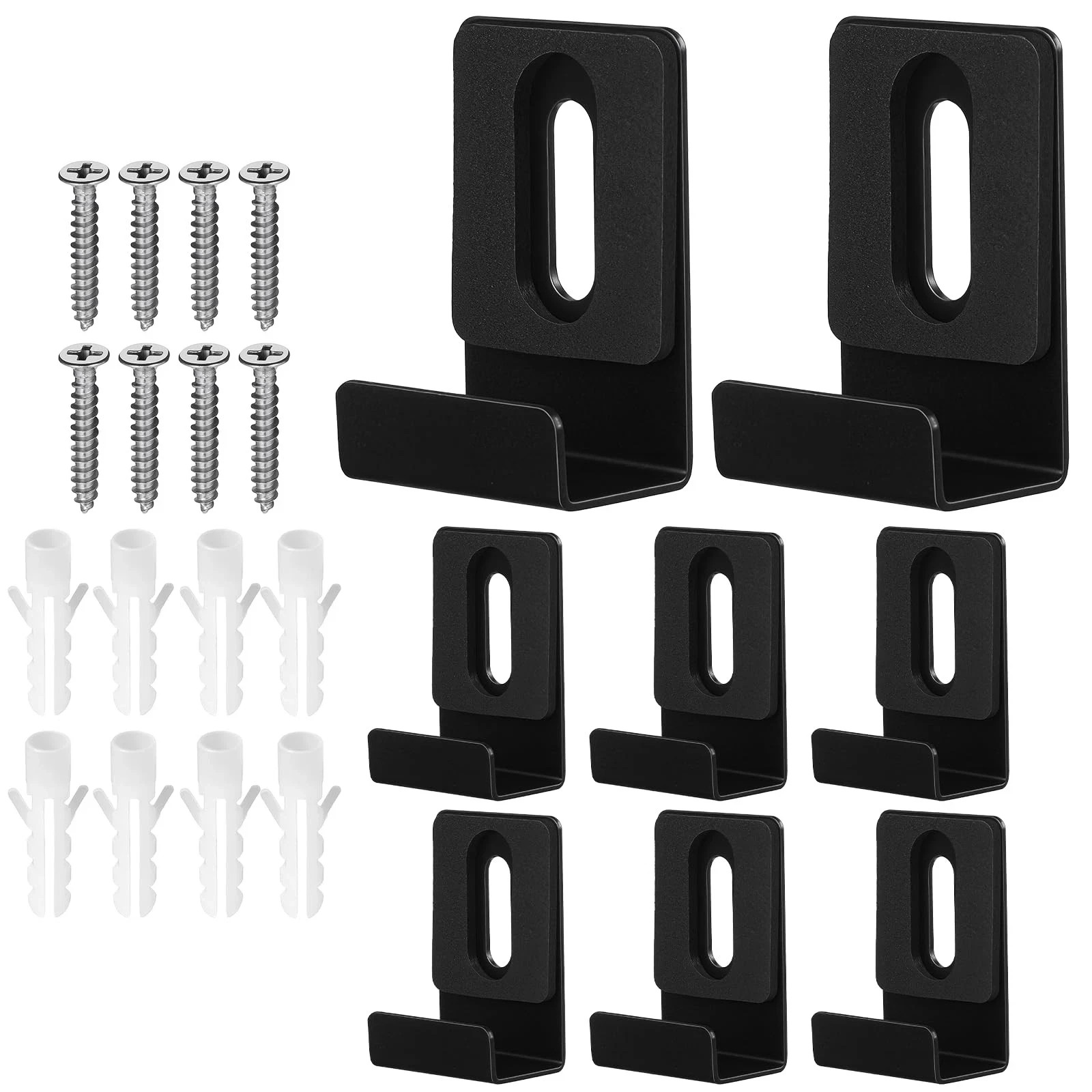 8Pcs Metal Mirror Clips Holder 1/2 Inch Wide Channel Heavy Duty Wall Mount