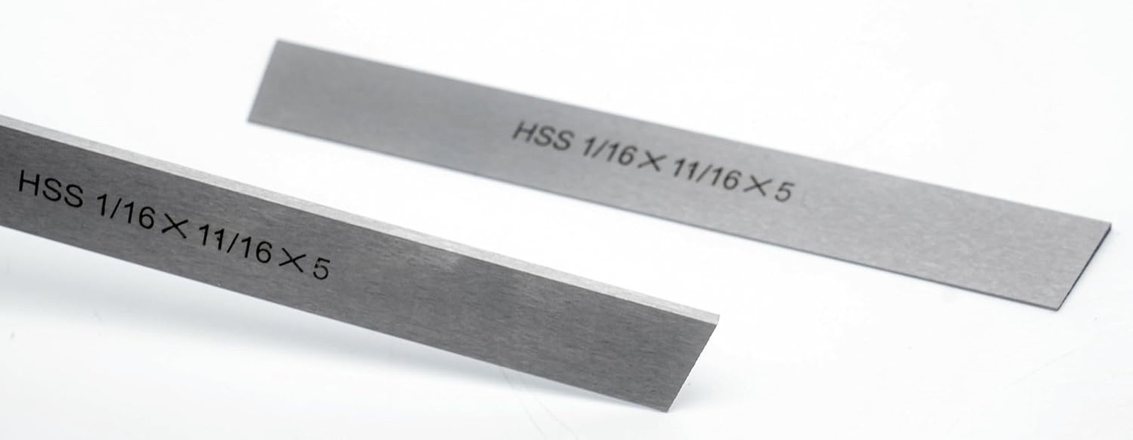 Set of 2 HSS Blades for Lathe Parting Cut off Blade (1/16X11/16X5 Inch) | Genera