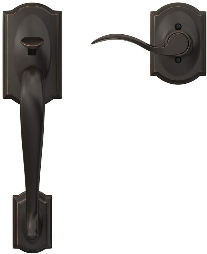 Schlage FE285 CAM 716 ACC CAM Aged Bronze Right/Left Handed Handleset