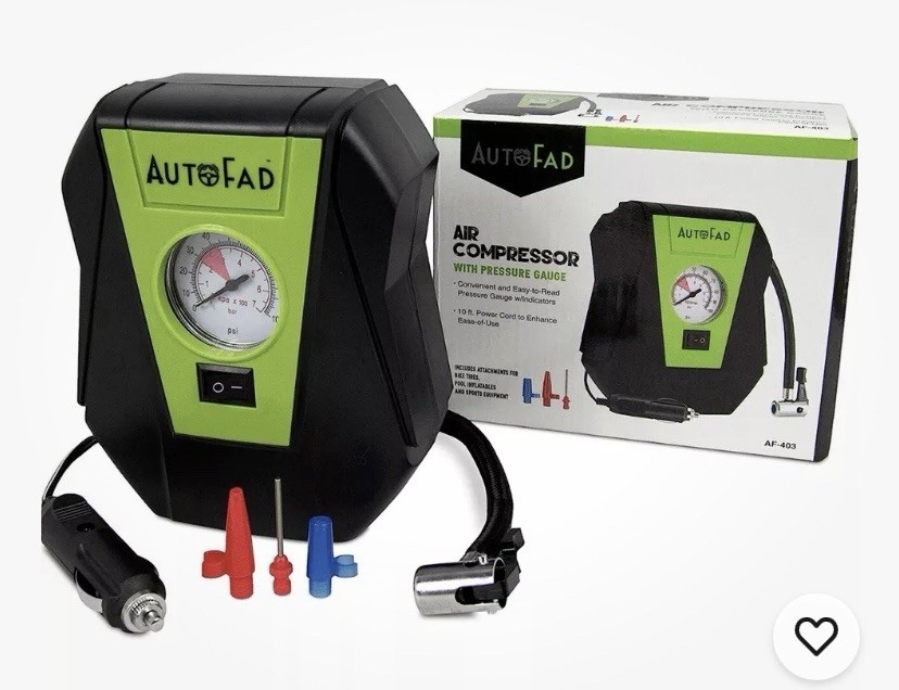 New Auto fab AF-403 Tire Etc Air Compressor Inflator Pressure Gauge Attachments