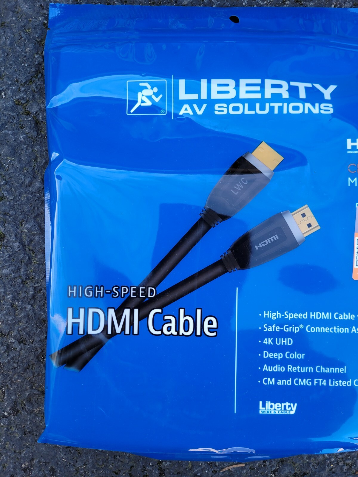 BRAND NEW Liberty HDPMM15F HDMI Cable 18 Gig @ 60Hz 4K UHD 15 Feet / 4.5 Meter