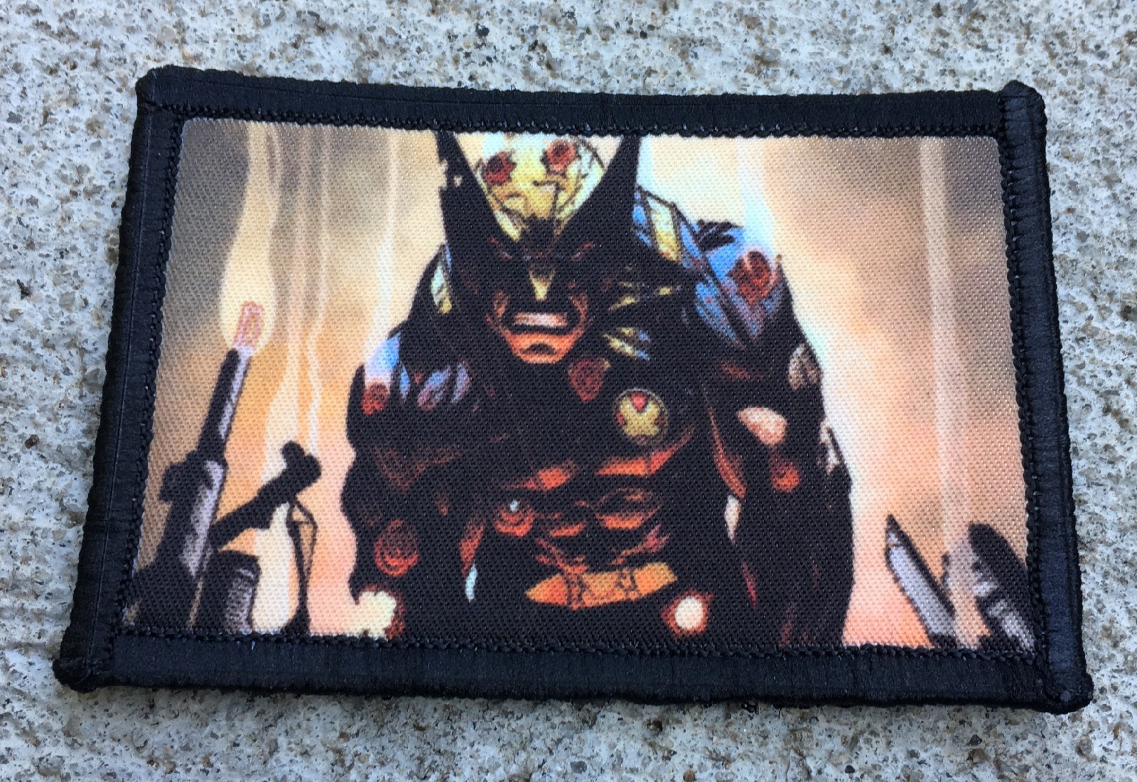 Wolverine Bullet Holes  Morale Patch Tactical Army Military Flag USA hook  XMEN