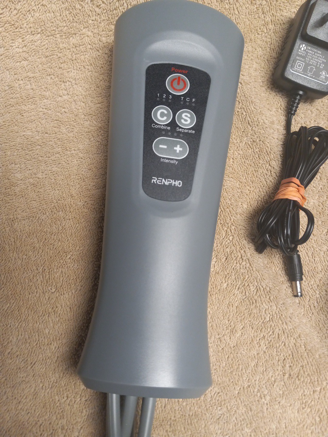 RENPHO RF-ALM070 Air Compression Leg Massager Remote Controller With Power Cord