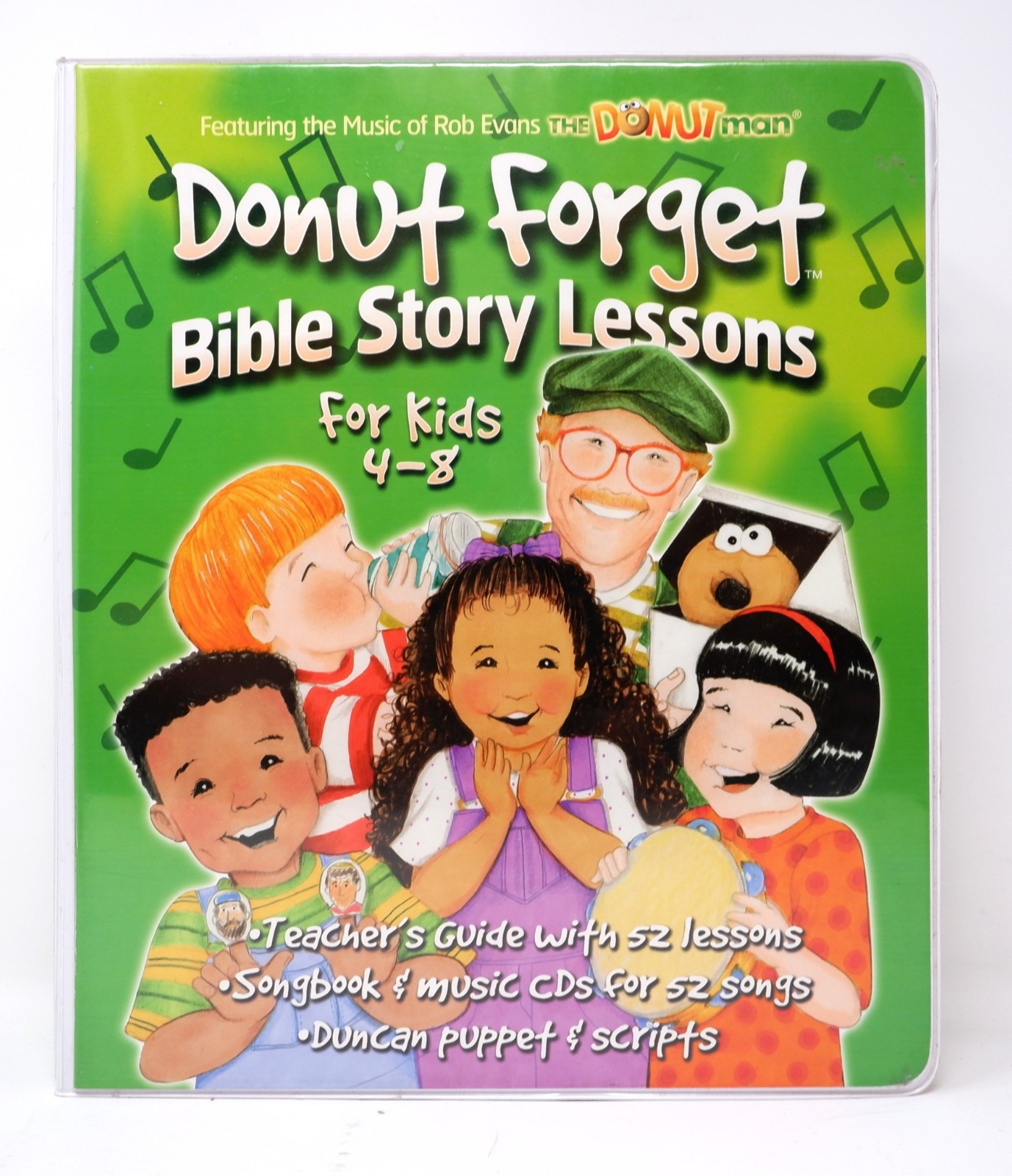 DONUT FORGET BIBLE STORY LESSONS FOR KIDS 4-8 W/ROB EVANS (DONUT MAN) - NICE