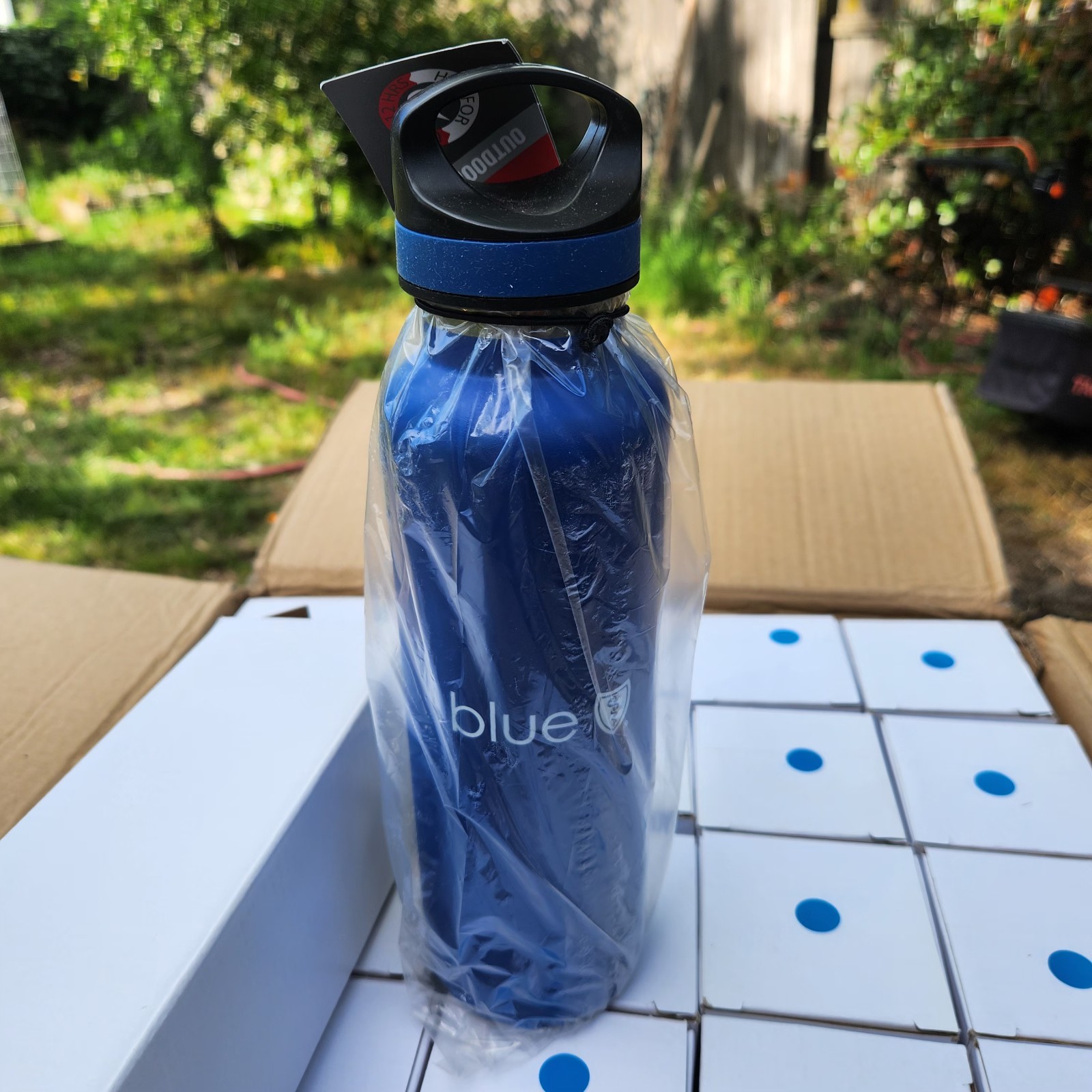 Basecamp 20oz Dark Blue Water Bottle w Logo Brand New Never Used