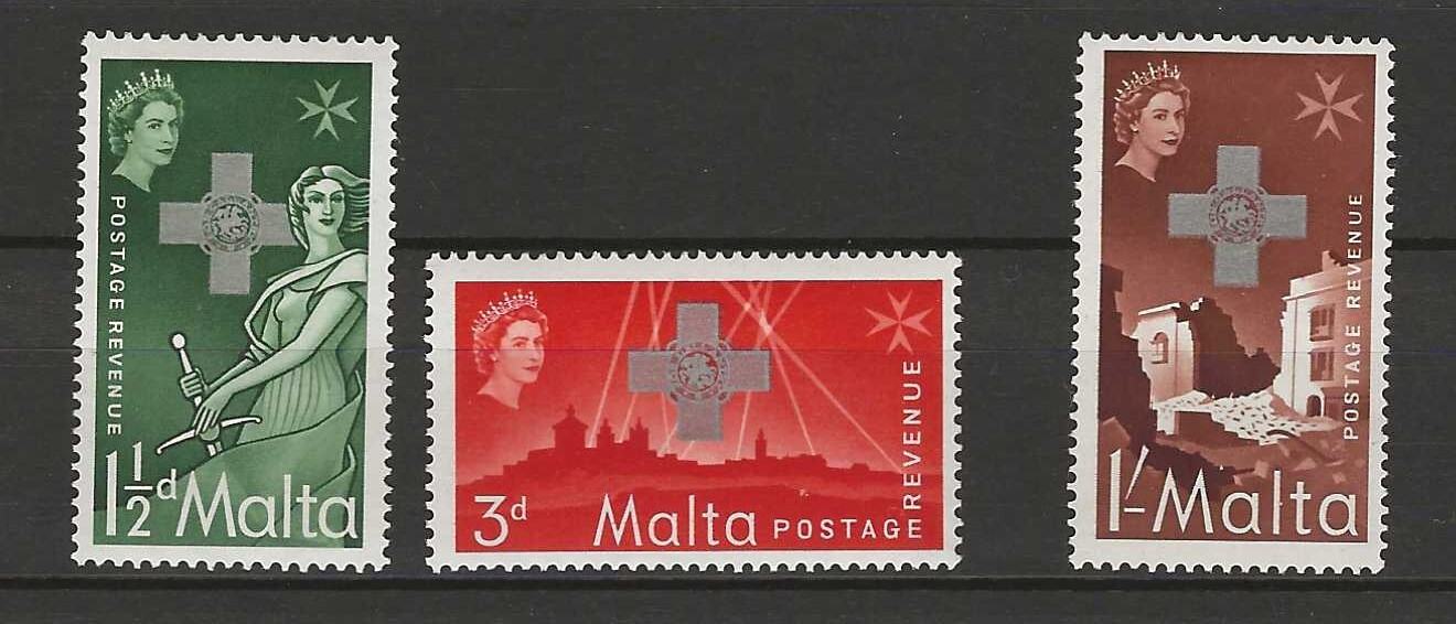 Malta 1957 George cross 15 year anniversary  MNH (m076)