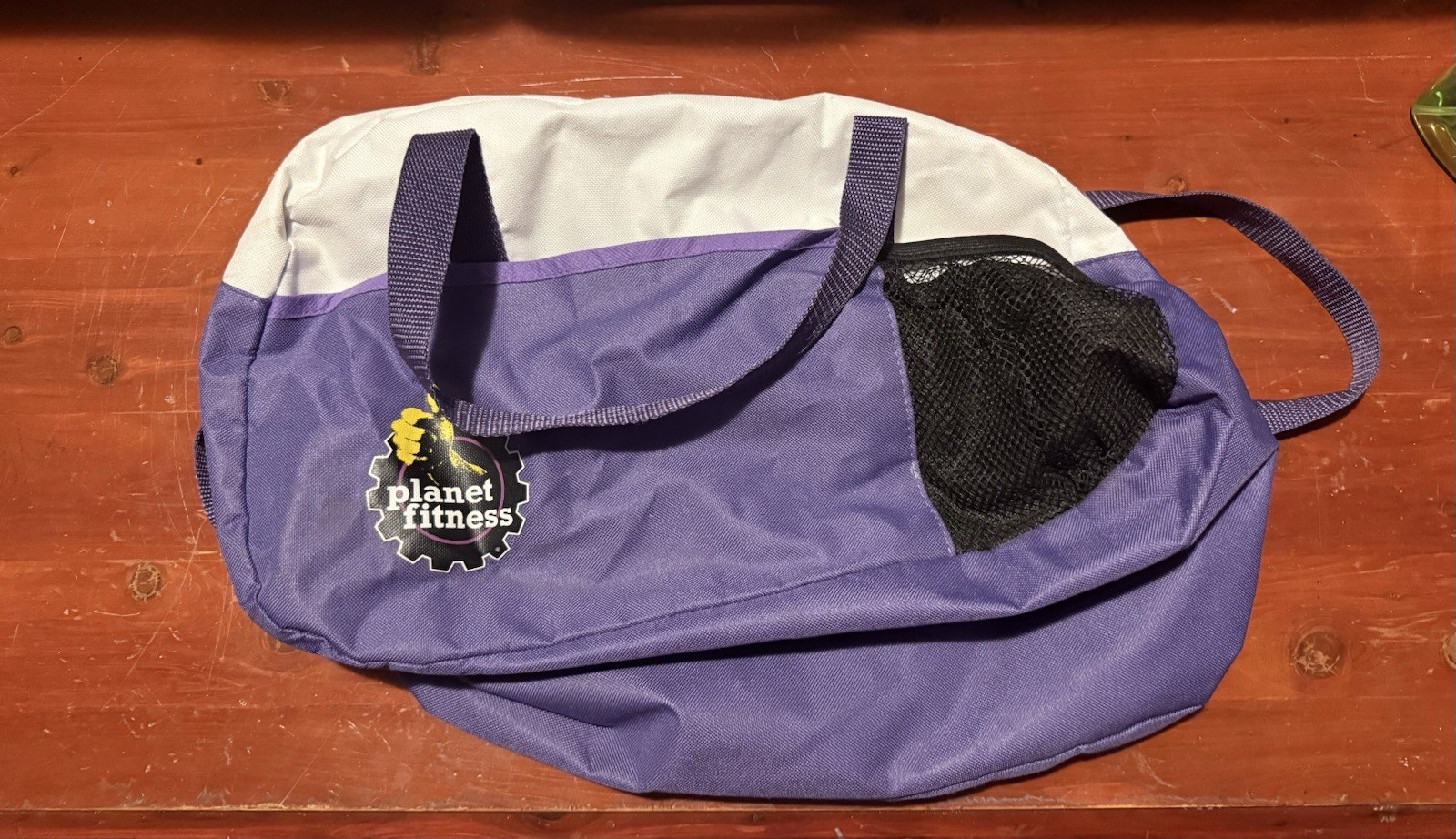 Planet Fitness Gym Duffle Travel Bag Purple