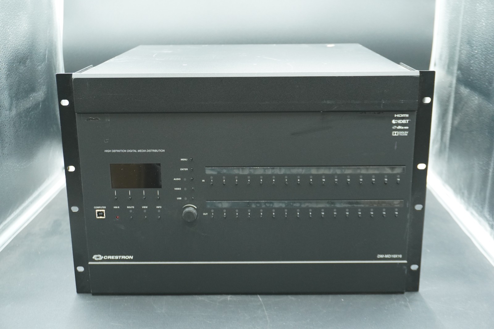 Crestron DM-MD16X16 DigitalMedia Switcher w/ 8x DMC-4K-HD 3x DMC-4K-C *Tested*