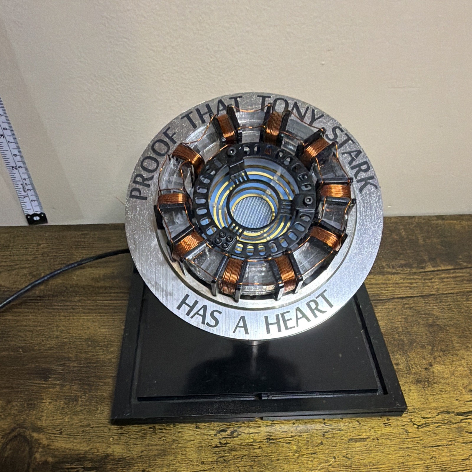 "Proof That Tony Stark Has A Heart" Arc Reactor Display Prop Reproduction