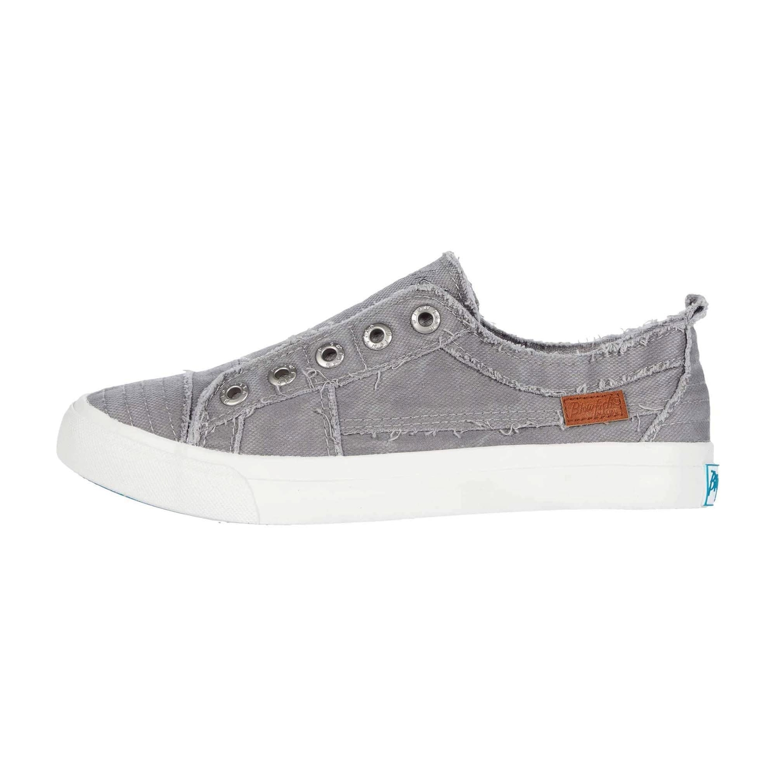 New - Blowfish Malibu Womens Play Slip-on Sneakers, Light Grey, 9