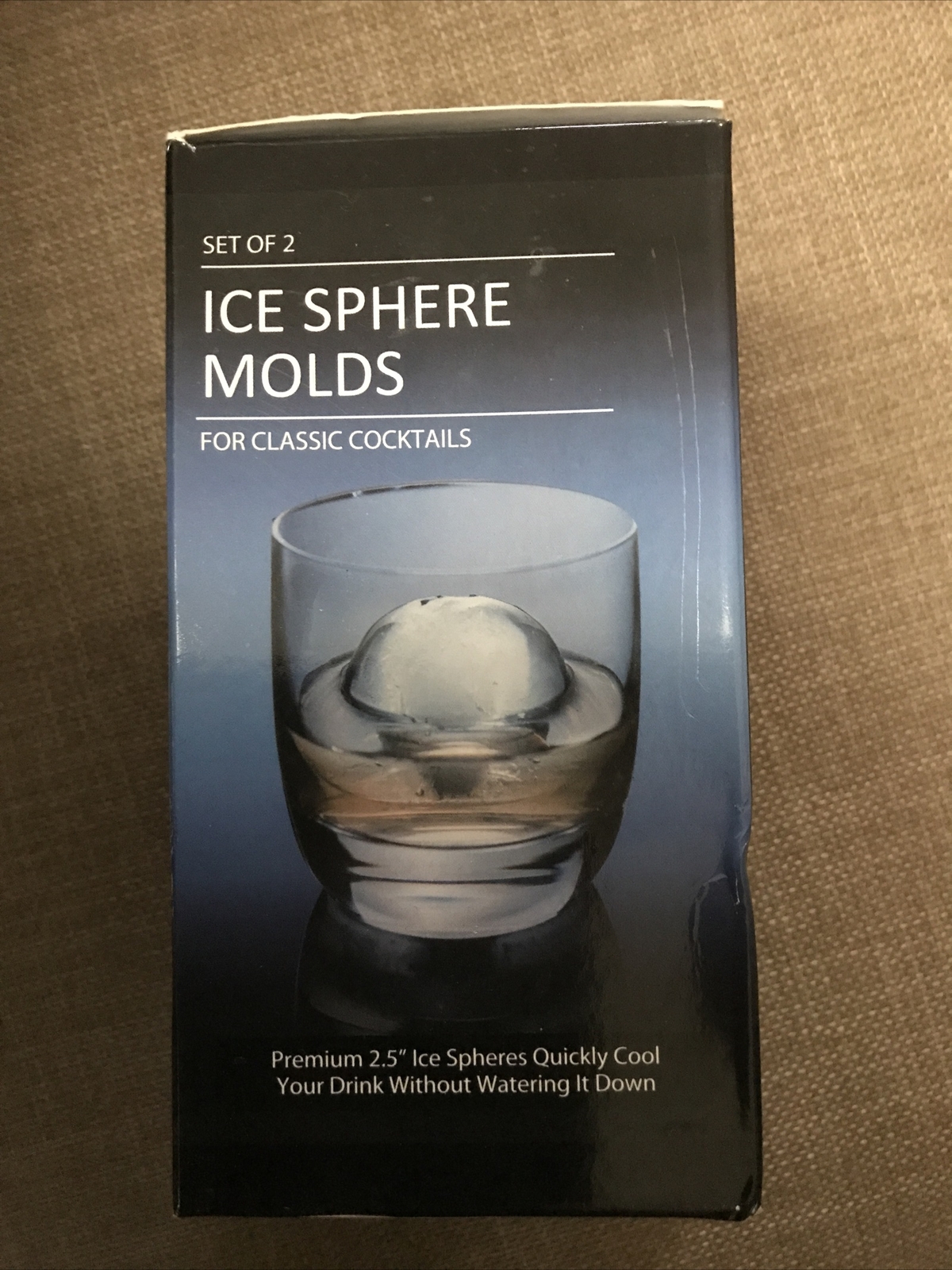 Infernal Innovations Sphere Ice Molds Slow Melting 2.5" Ice Sphere Set of 2