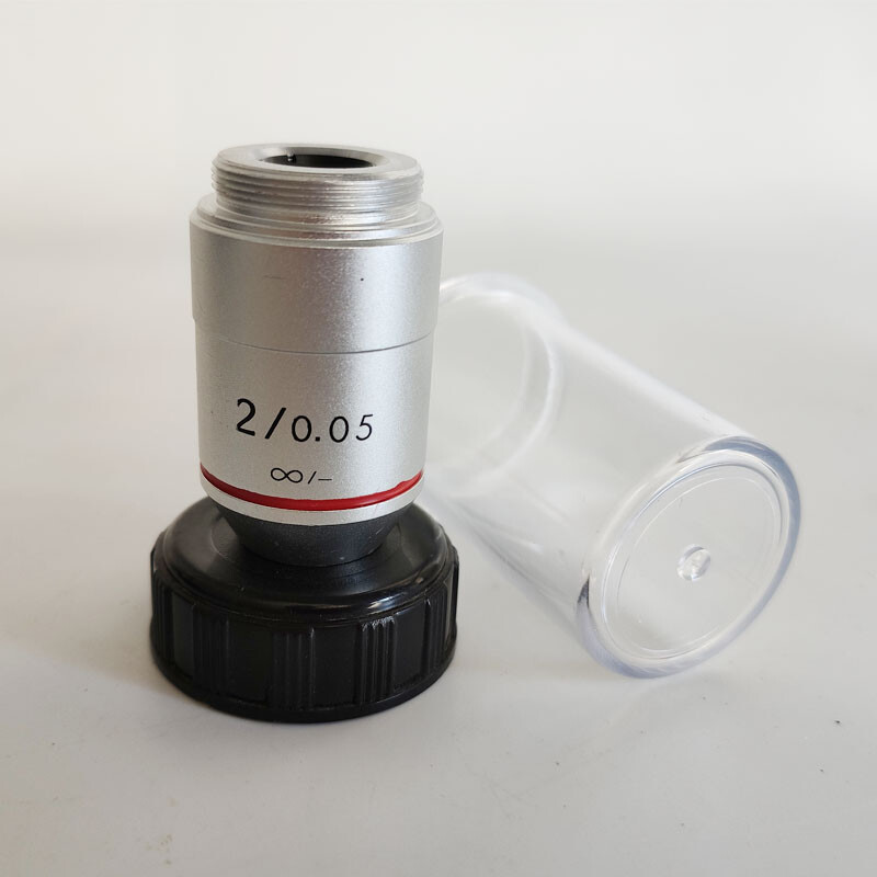 1PC 1X 2X 195 Achromatic Infinity Objective Lens for Biological Microscope RMS
