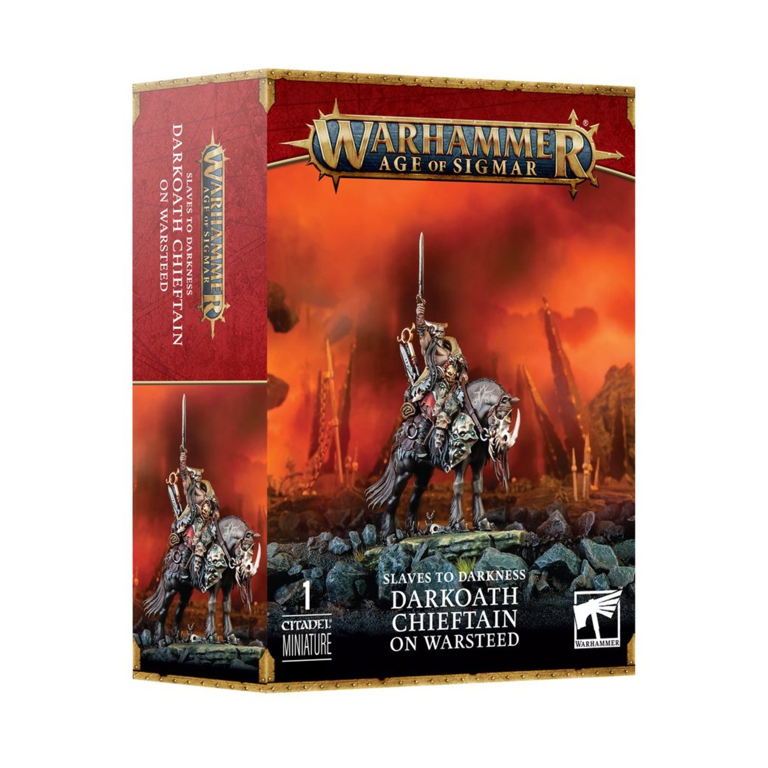 GW Age of Sigmar Slaves to Darkness Darkoath Chieftain on Warsteed SW (New)