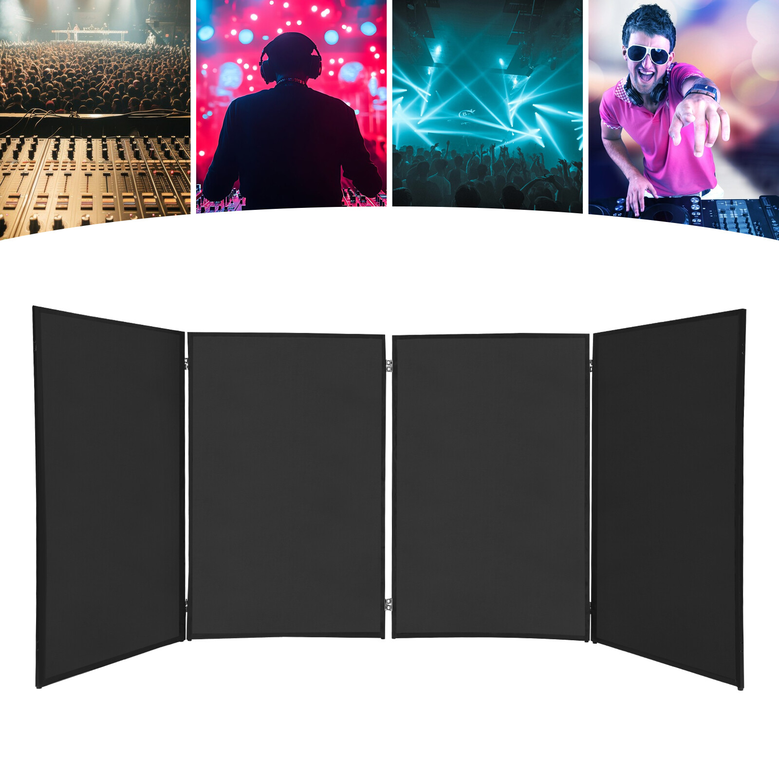 DJ Foldable Booth Panels Portable Facade Event Booth Panels Detachable Cover NEW
