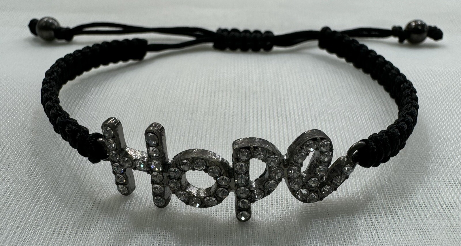 Handmade Unique 4”~8” Adjustable Hope Bracelet with Crystals