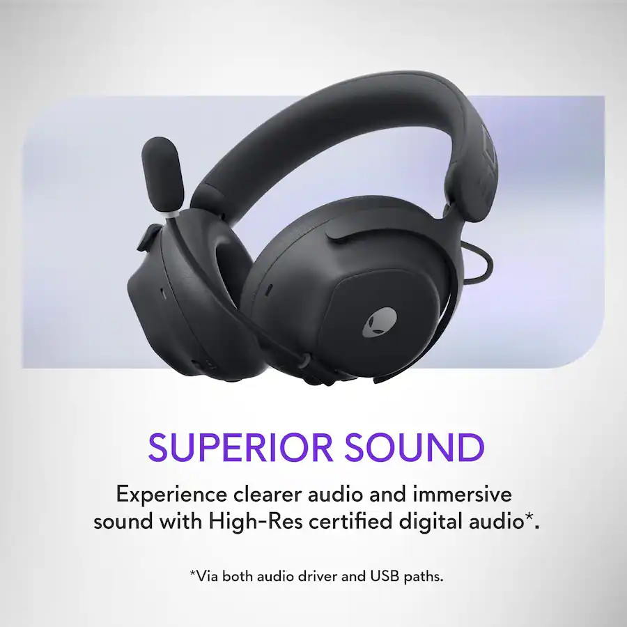 Alienware Pro Wireless Gaming Headset Windows PS5 PS4 Switch Mobile Black