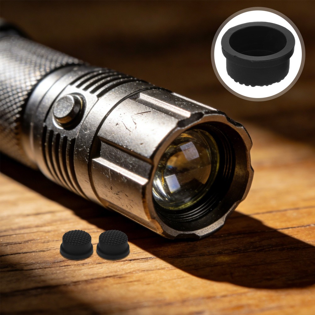 2 PCS Waterproof Rechargeable Flashlight Handheld Boot Accessory DIY Switch Cap