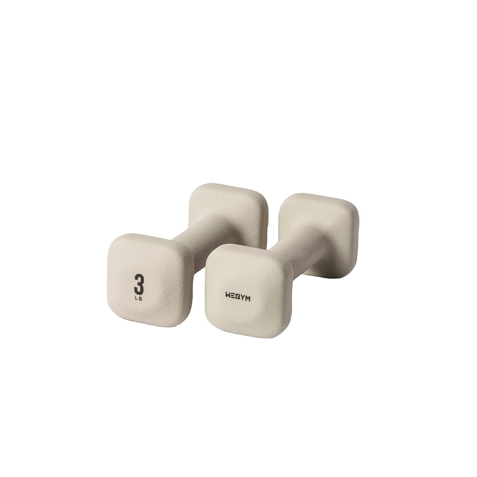 WeGym SafeGrip Square Dumbbells with Anti Slip Handles, Aesthetic Free Weights