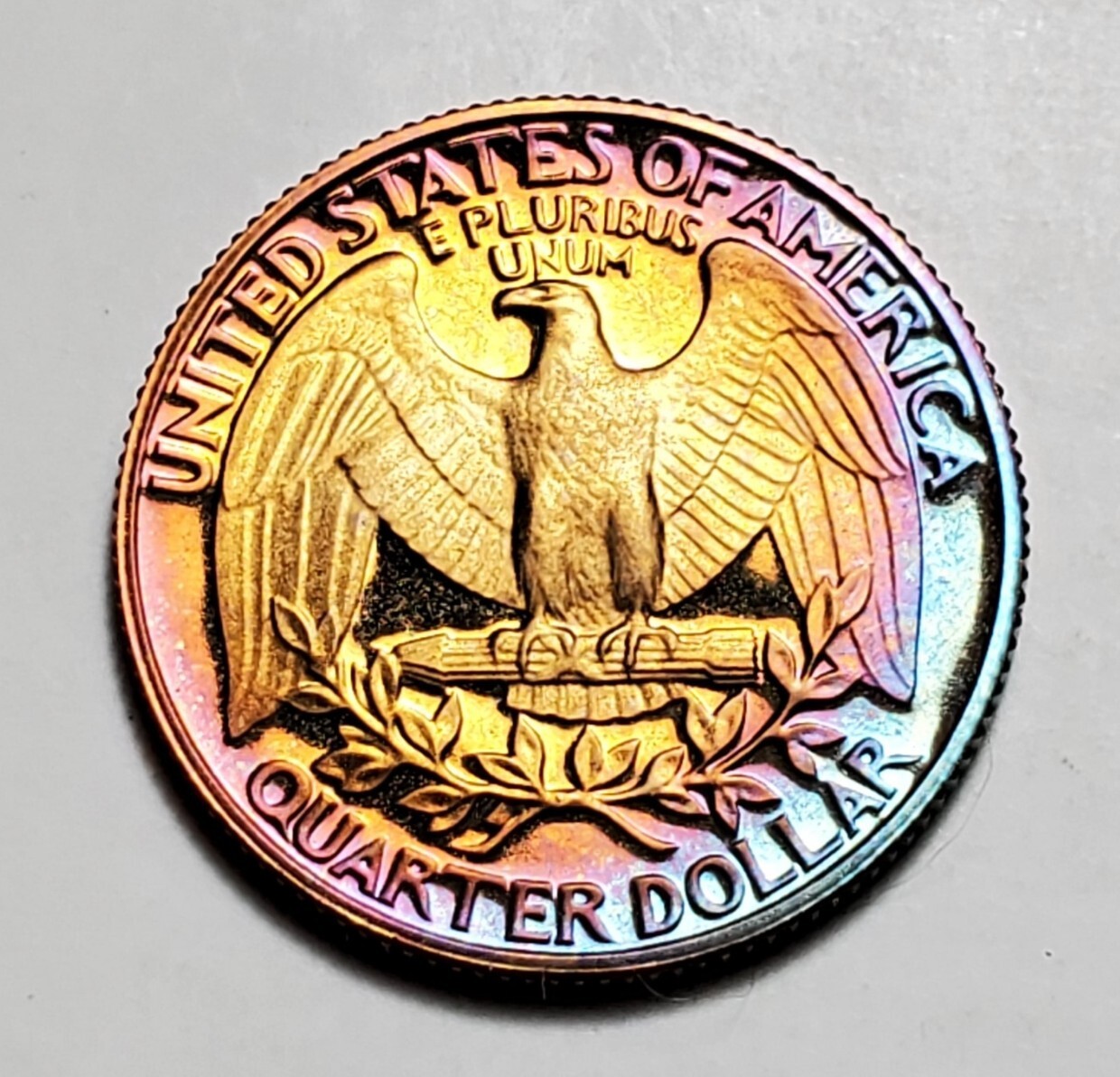TONED 1982 S WASHINGTON QUARTER PROOF UNC #C5960