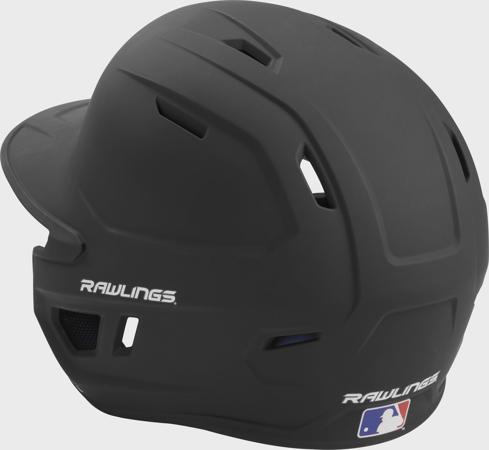 Rawlings Mach Baseball Batting Open Face Helmet, Junior Size, Matte Black