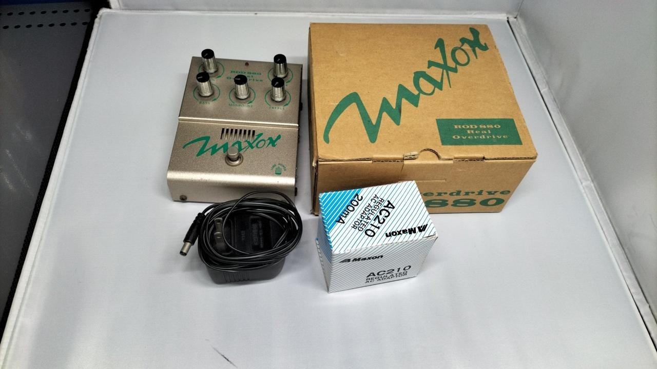 Maxon ROD880 Real Overdrive Pedal Real Tube 12AX7 Distortion Effect With Box