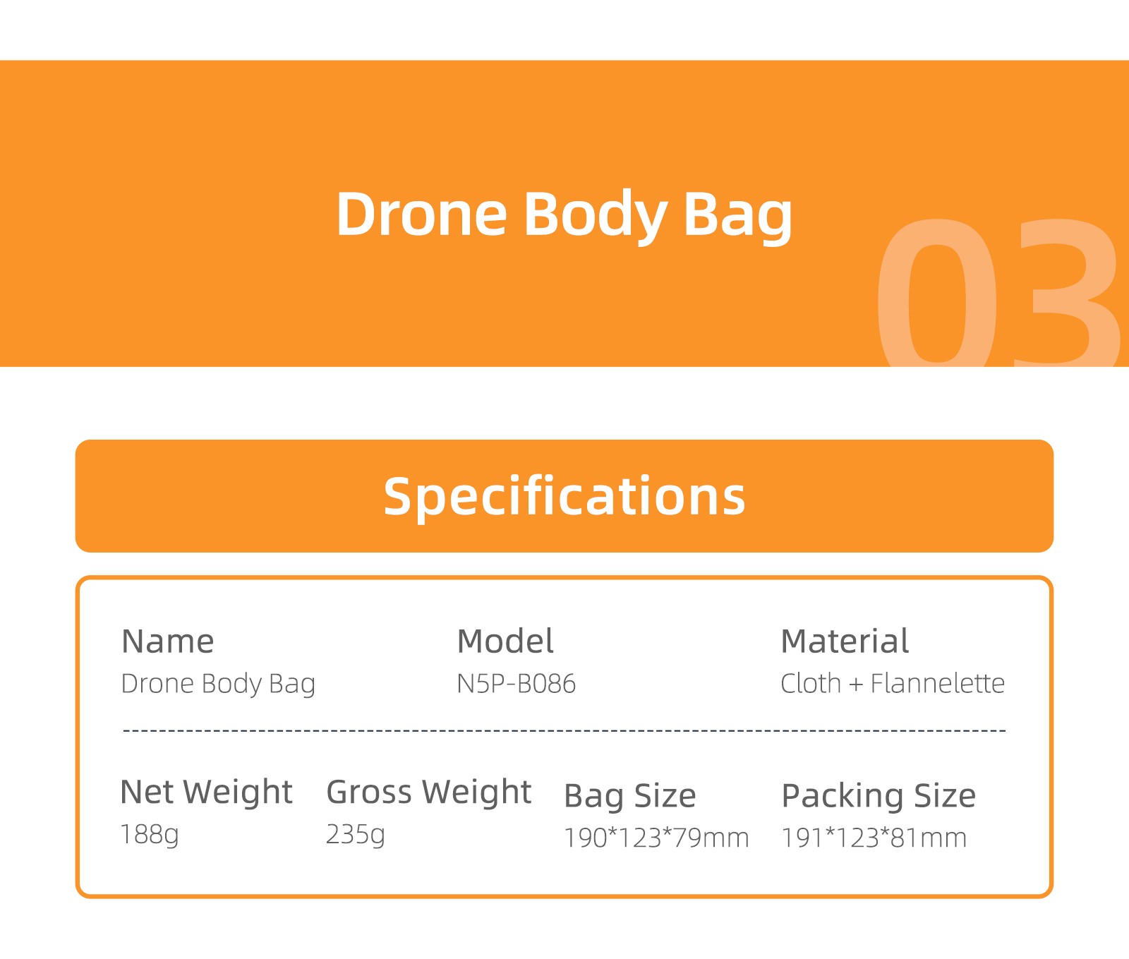Portable Storage Case For DJI Mini 5 Pro Storage Bag Packaging Machine Body Bag
