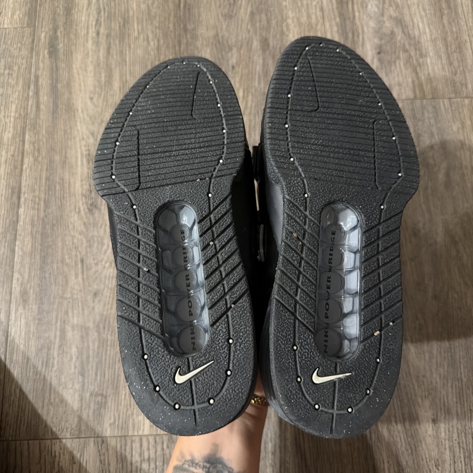 Nike Mens Romaleos 2 476927-010 Black Leather Weightlifting Shoes Men’s US 8.5