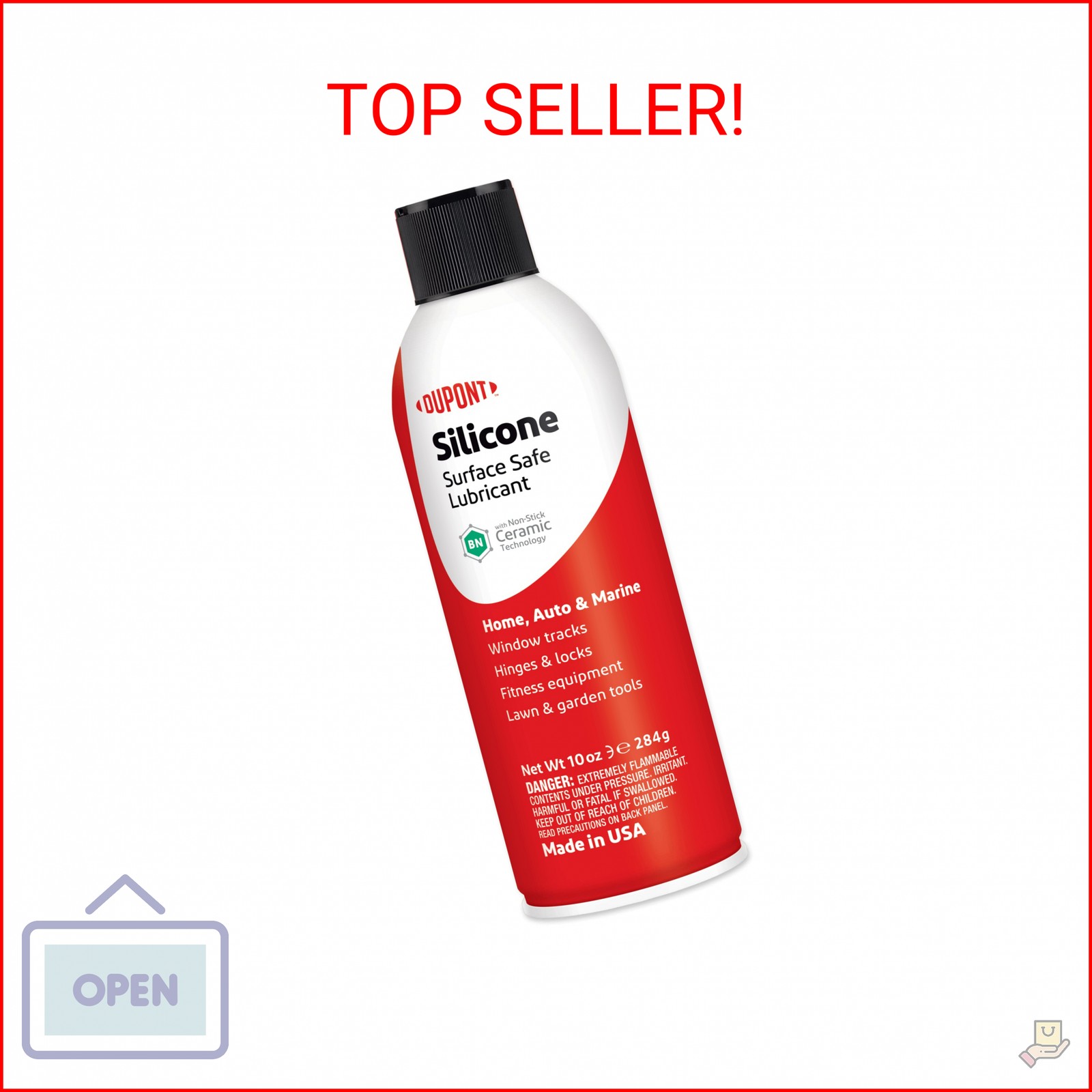 Dupont Silicone Lubricant with Teflon Fluoro Polymer 10 oz