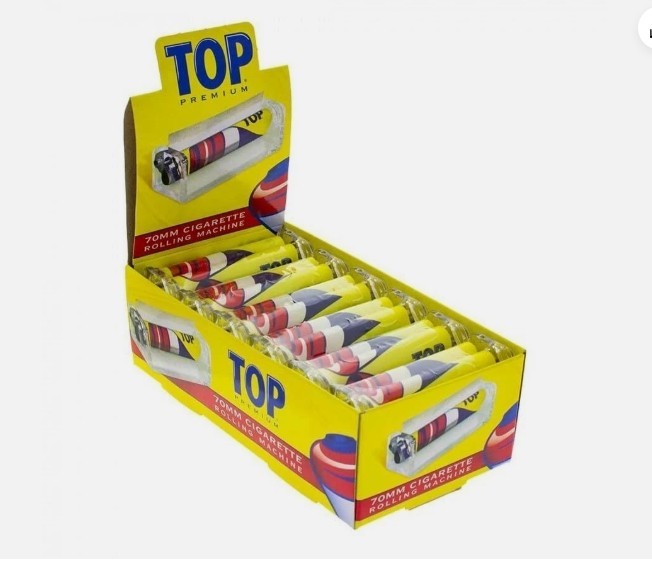 TOP Rolling Machines 70mm Single Wide Cigarette Maker (Box of 12 Rollers)
