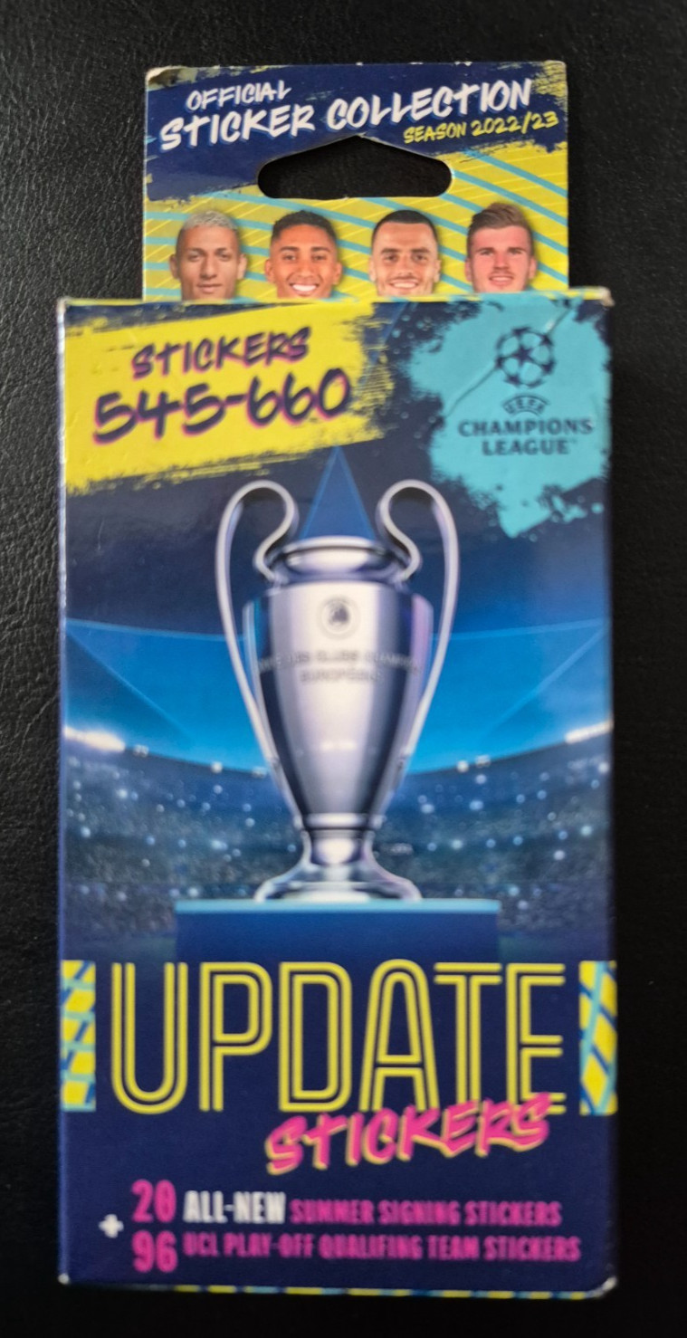 Topps UEFA Champions League 2022-23 Update Sticker Set