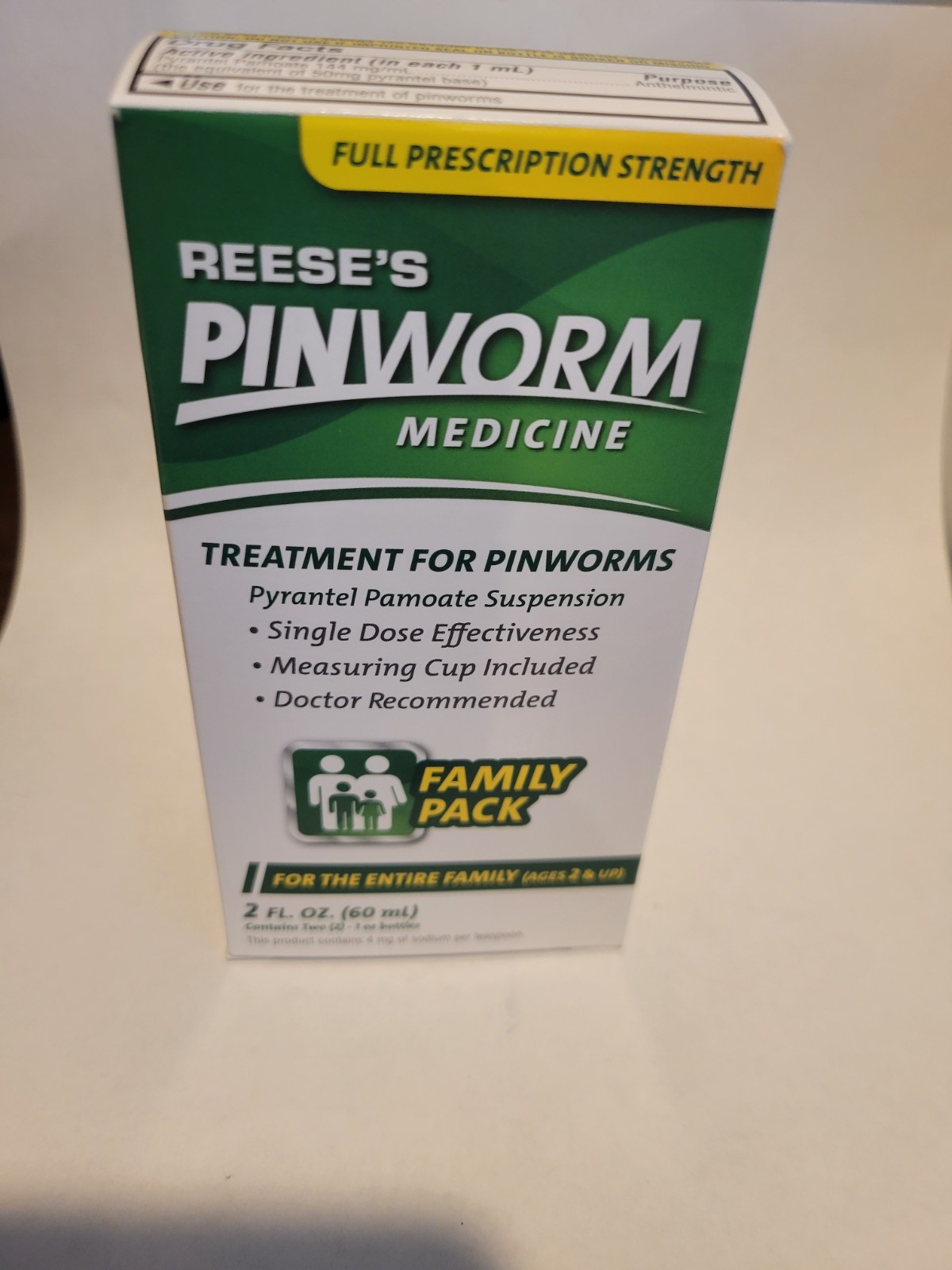 Reeses PINWORM Medicine 2oz liquid suspension Treatment (Family Pack) 12/27