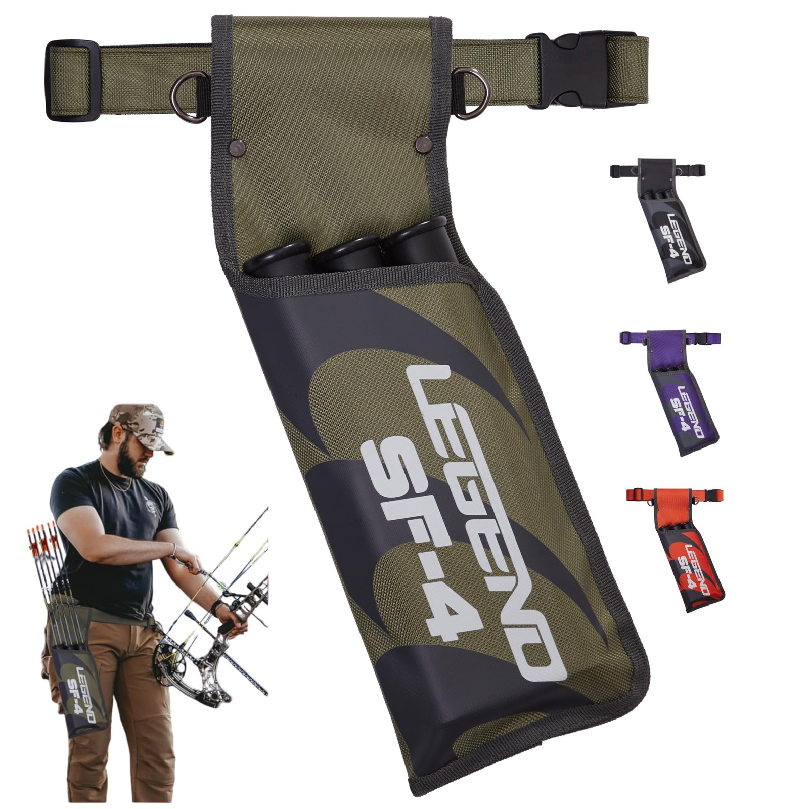 SF4 Field Quiver for Arrows - Beginner-Friendly Arrow Quiver with 3 Arrow Tub...