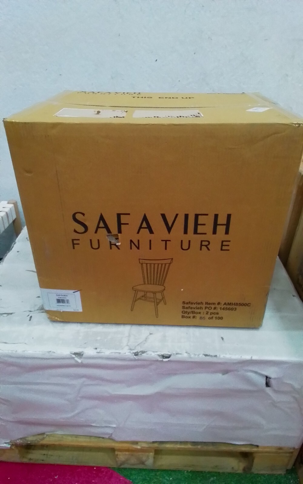 Safavieh PARKER SPINDEL SIDE CHAIR, Reduced Price 2172734984 AMH8500C