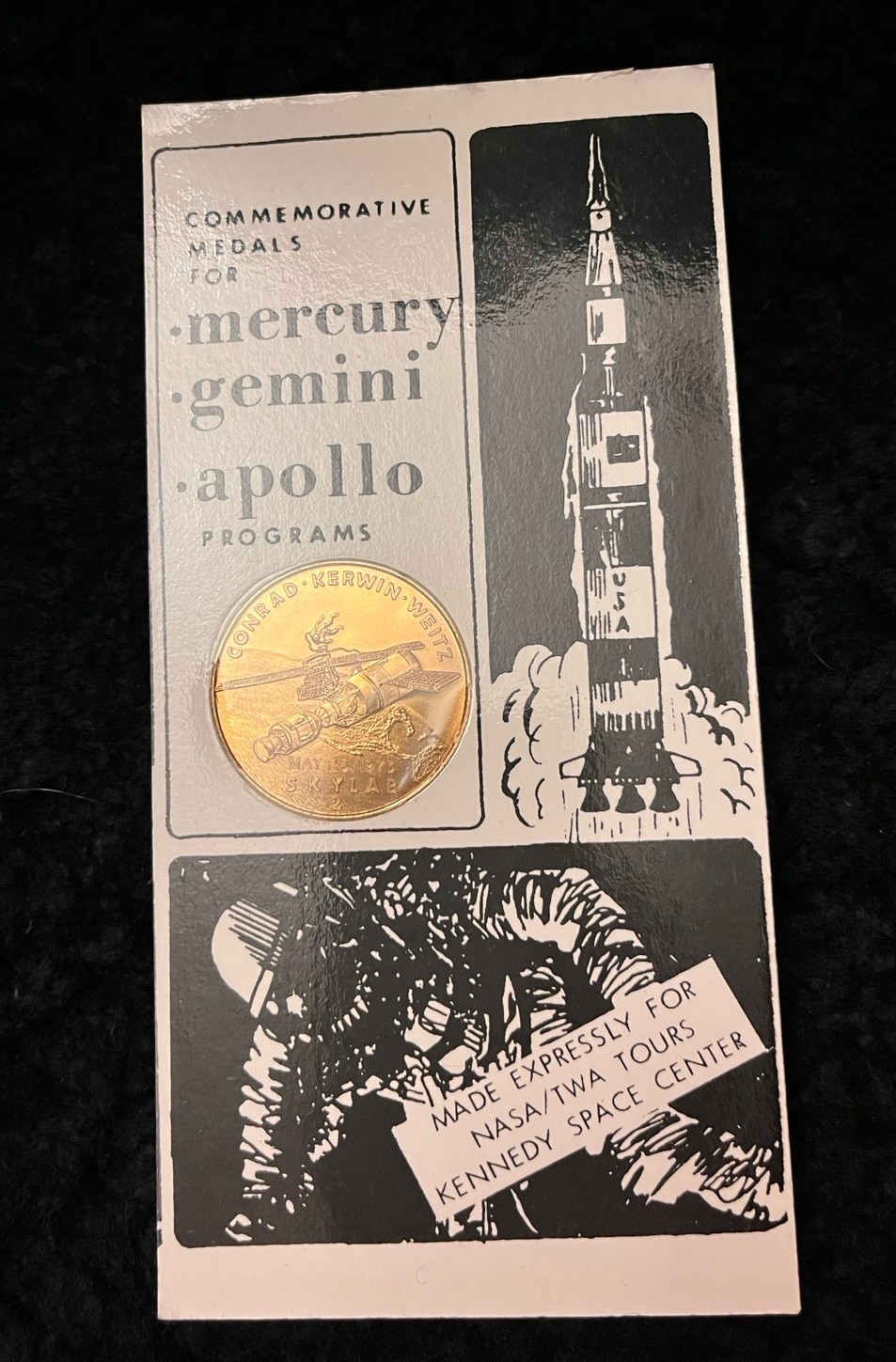 1973 USA NASA Skylab II Vinci Atlas BEAN GARRIOTT LOUSMA Space Station Medal 176