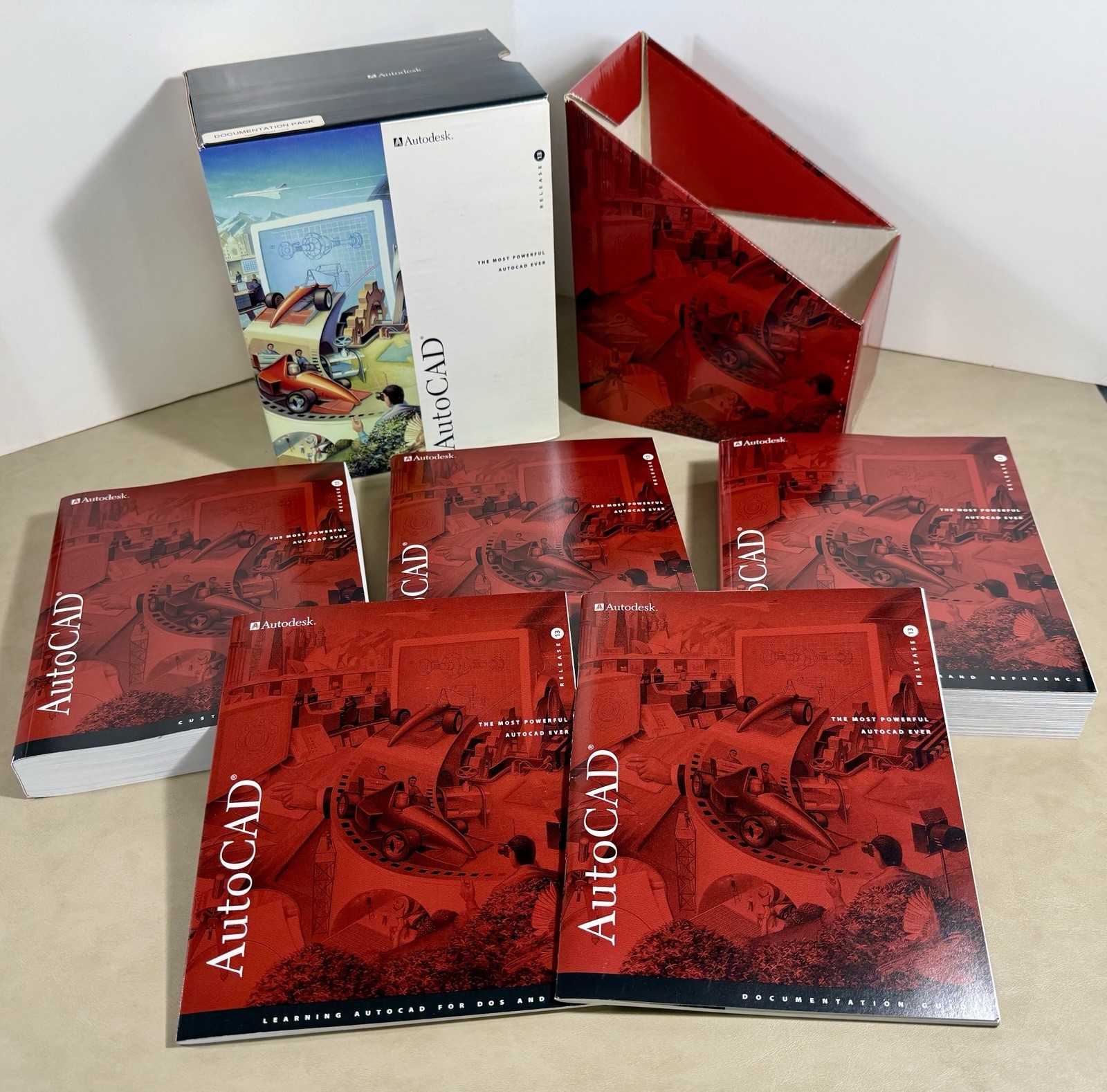 AutoDesk AutoCAD Release 13 Documentation Pack 5 Manuals - NO Software
