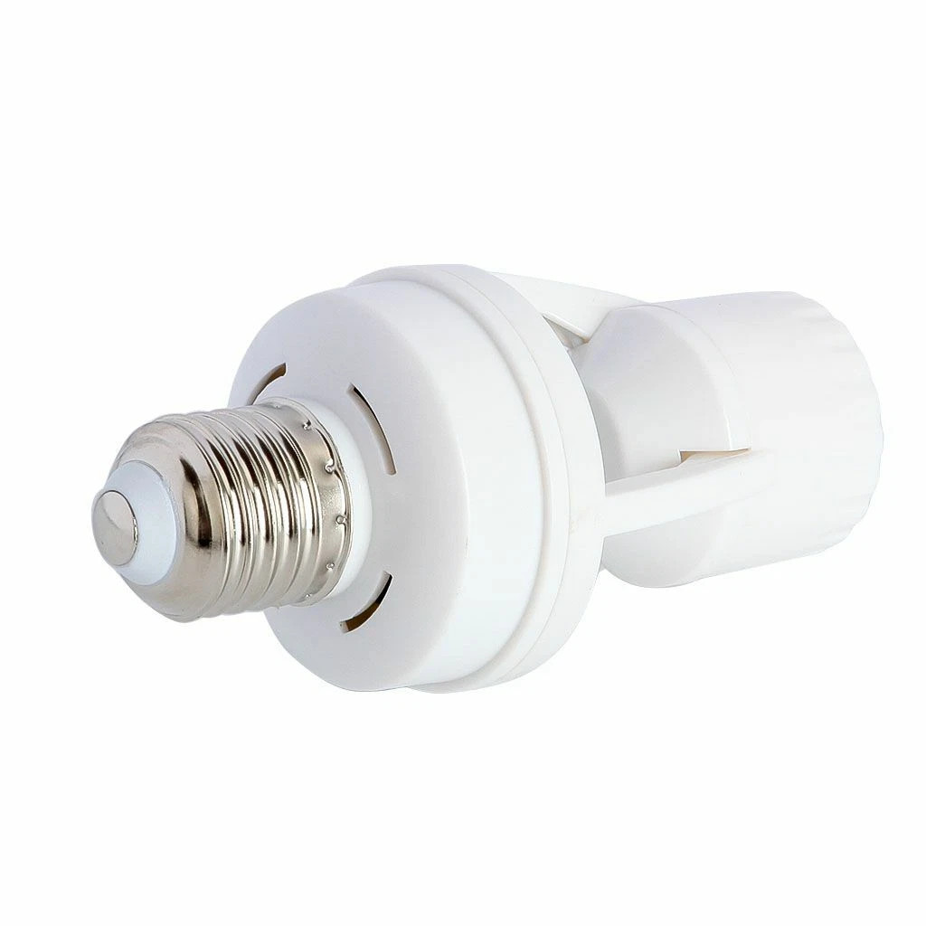 2x Motion Sensor Light Socket,E26/E27 Smart Lamp Bulb Holder Adapter Auto On/Off
