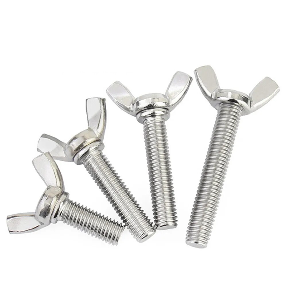 Stainlesss Steel Butterfly Wing Bolts Hand Tighting Wing Head Thumb Screws