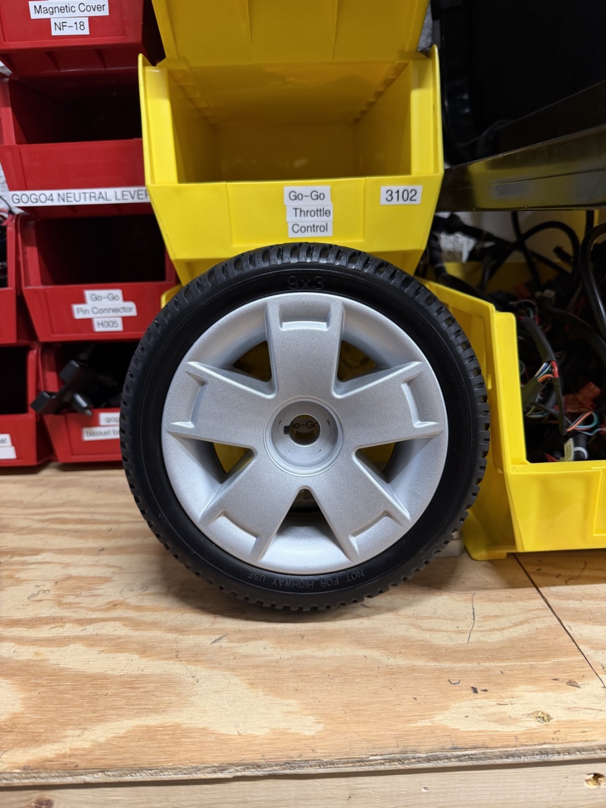 Mobility Scooter Wheel Tire, Pride Mobility Go-Go Sport / Elite Rear Wheel