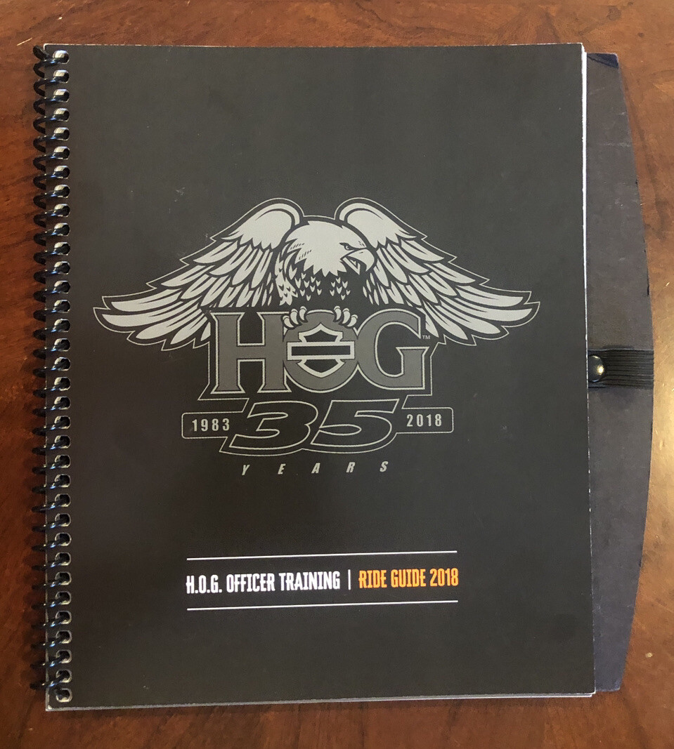 HOG OFFICER TRAING RIDE GUIDE 2018 HARLEY DAVIDSON 35 YEARS