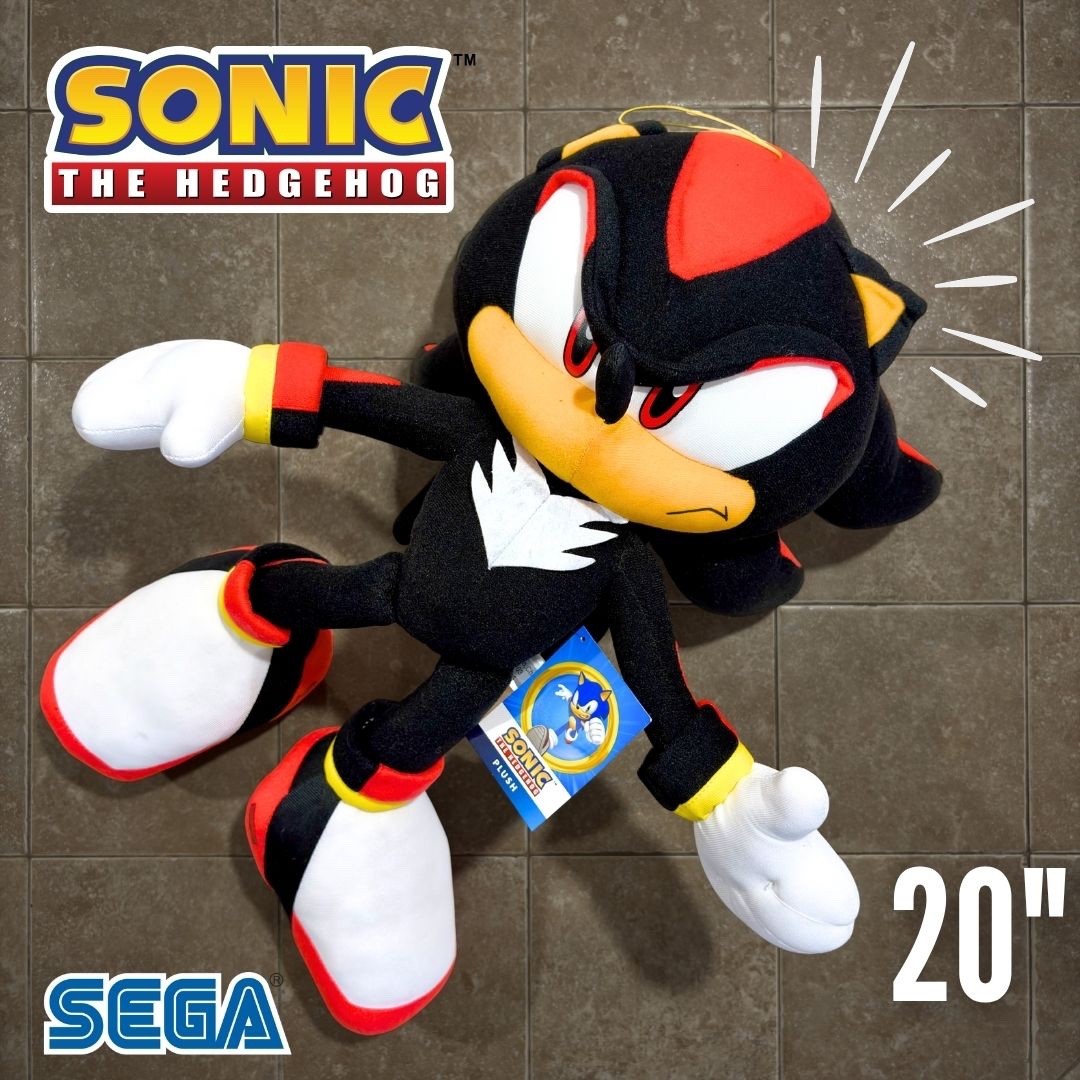 Official SEGA Shadow the Hedgehog 20" Jumbo Plush BRAND NEW Sonic the Hedgehog