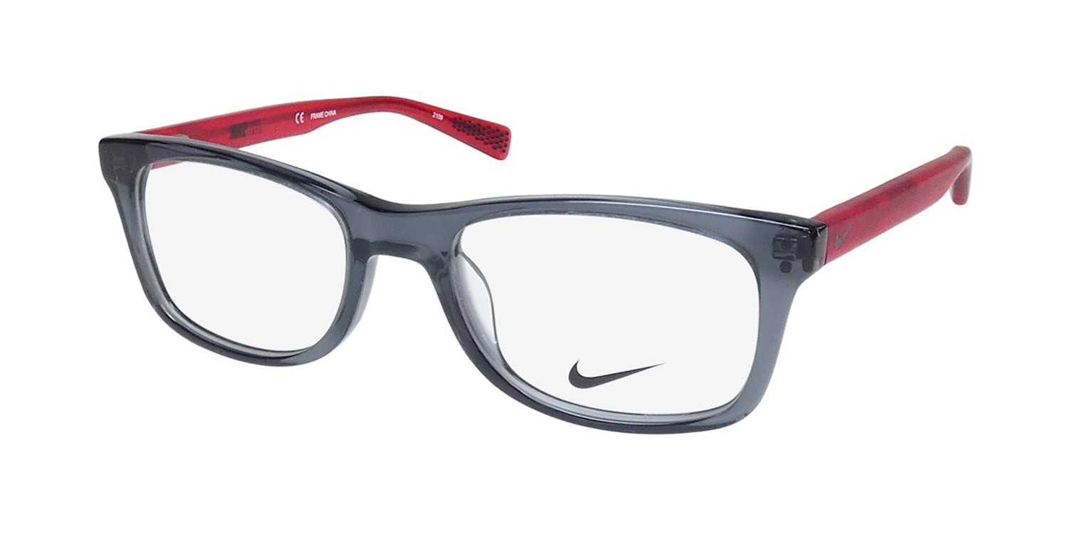 NEW NIKE 5538 GLASSES PLASTIC SQUARE CHILDRENS-UNISEX GRAY 46-17-130 FULL-RIM