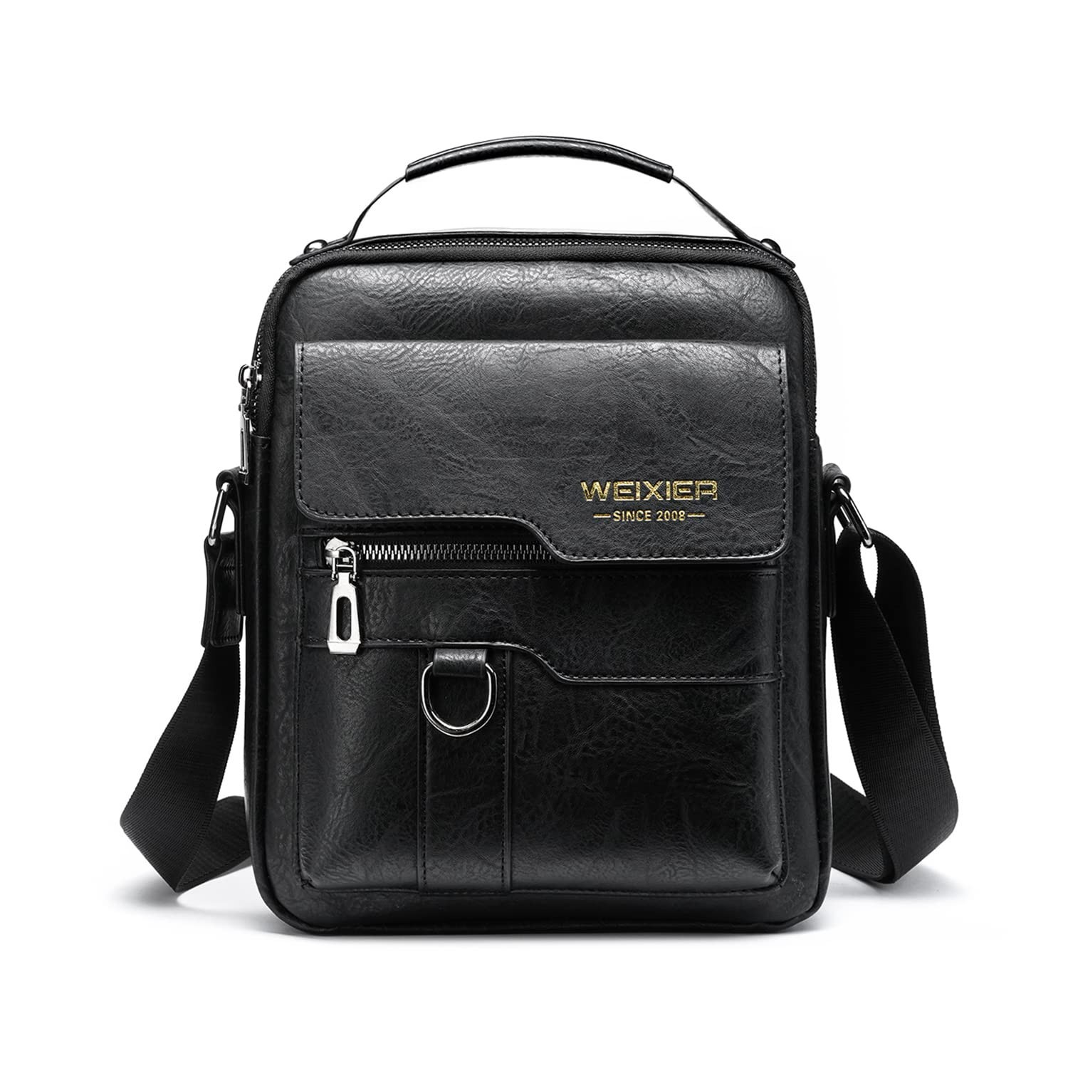 KUANG! Men's Shoulder Bag PU Leather Business Messenger Bag Briefcase Travel ...