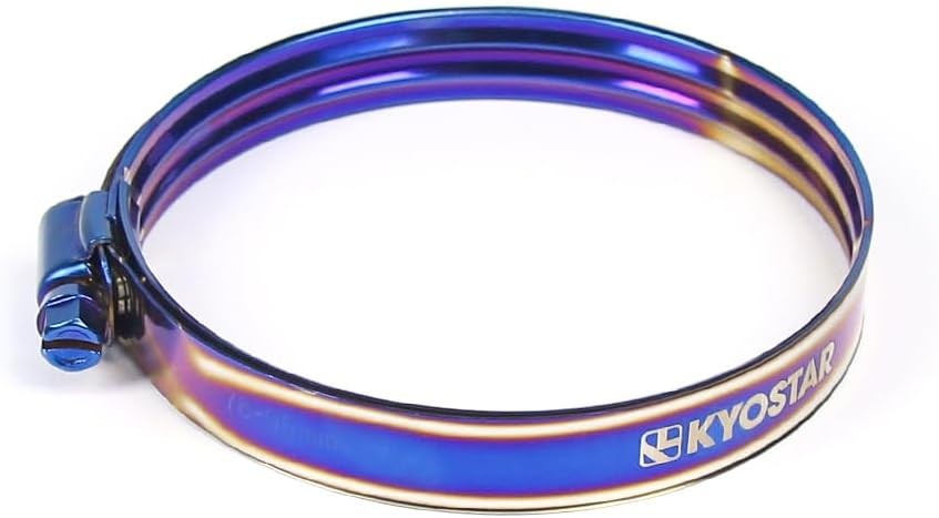 American Double Layer Adjustable Stainless Steel Clamp, Titanium Blue, Diameter