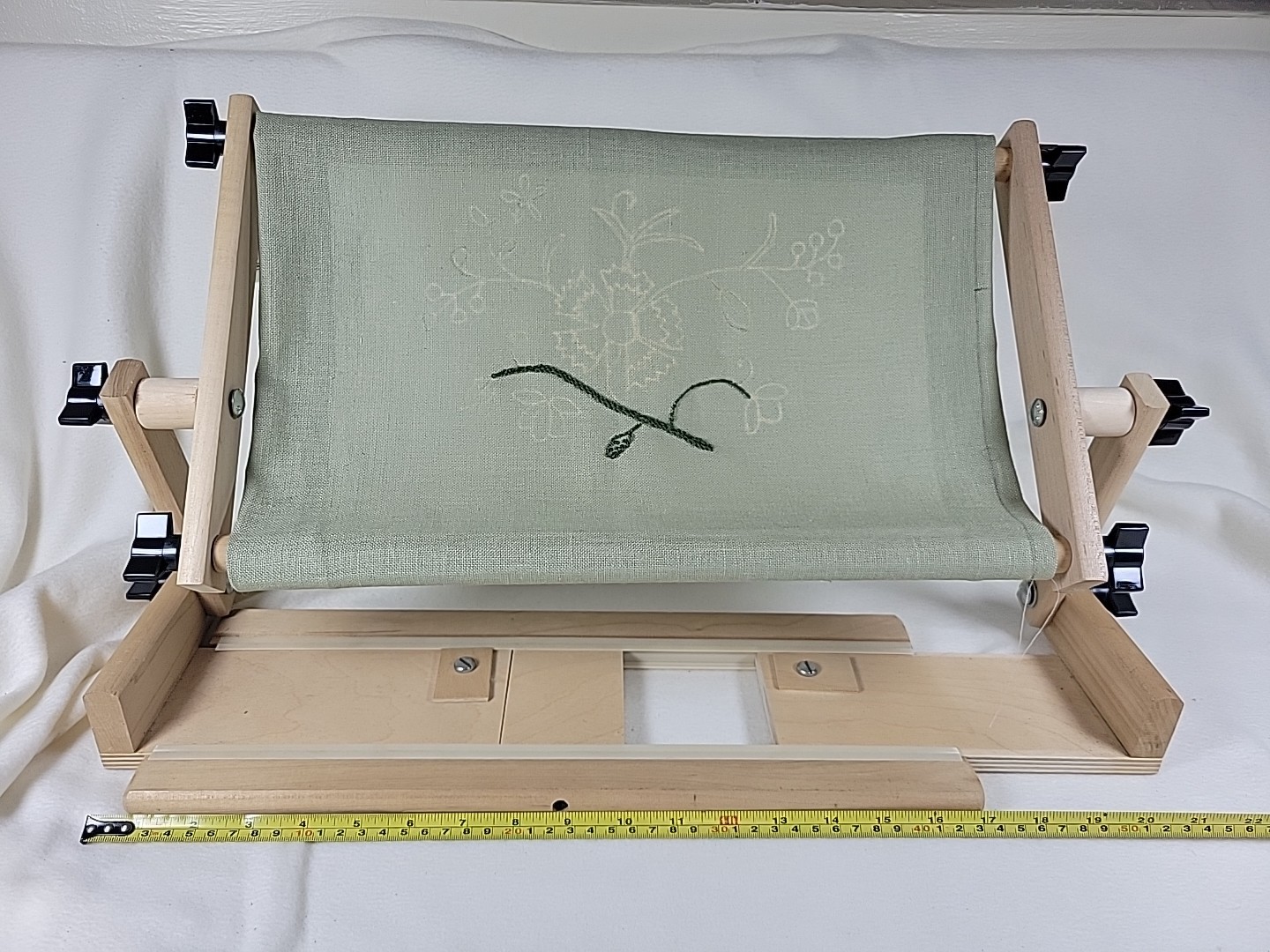 K's Creations Needlework LapFrame Lap Table Base 20" Scroll Frame Adjustable