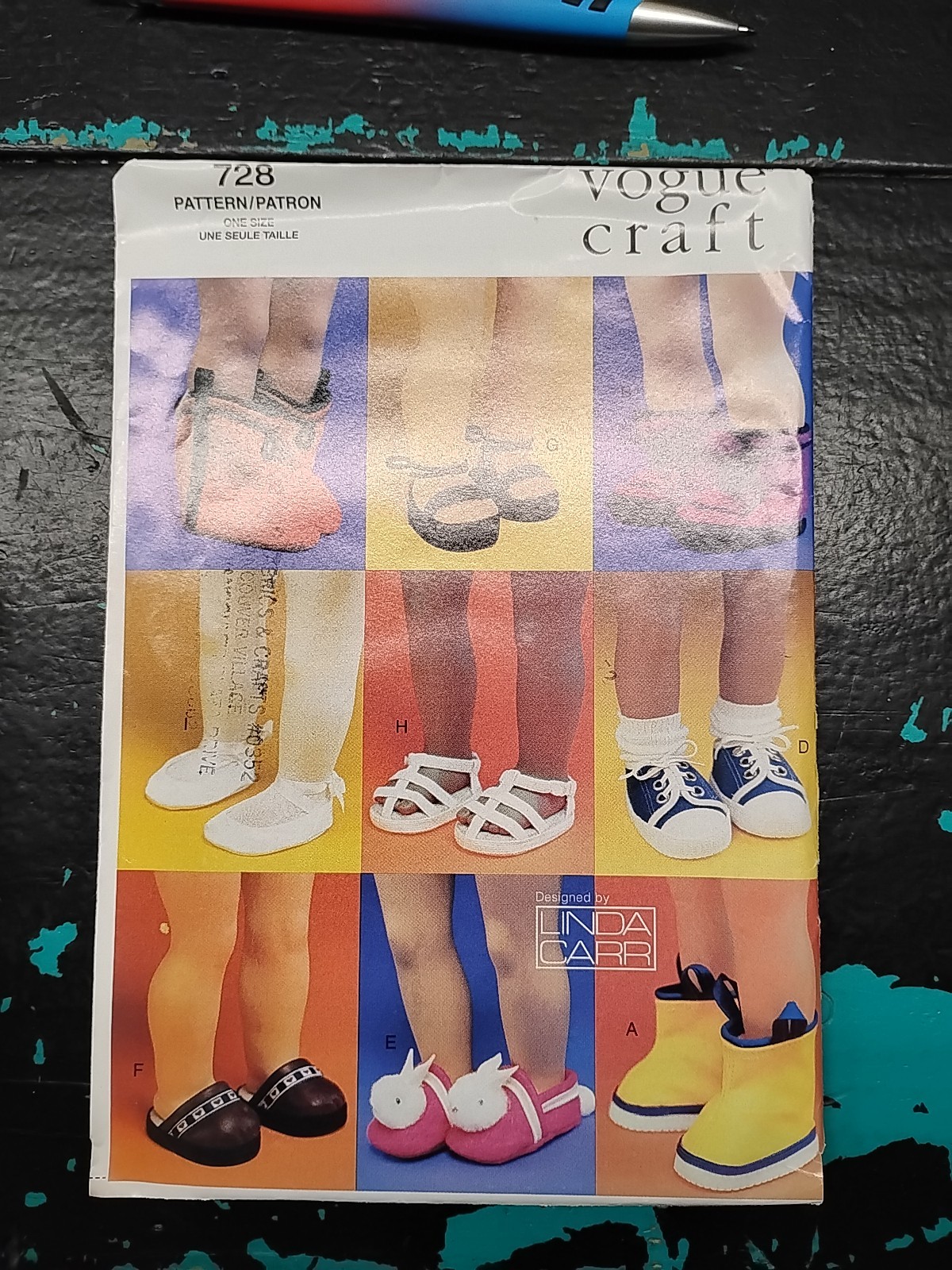 728 VOGUE CRAFT 18" DOLL FOOTWEAR 9 DESIGNS