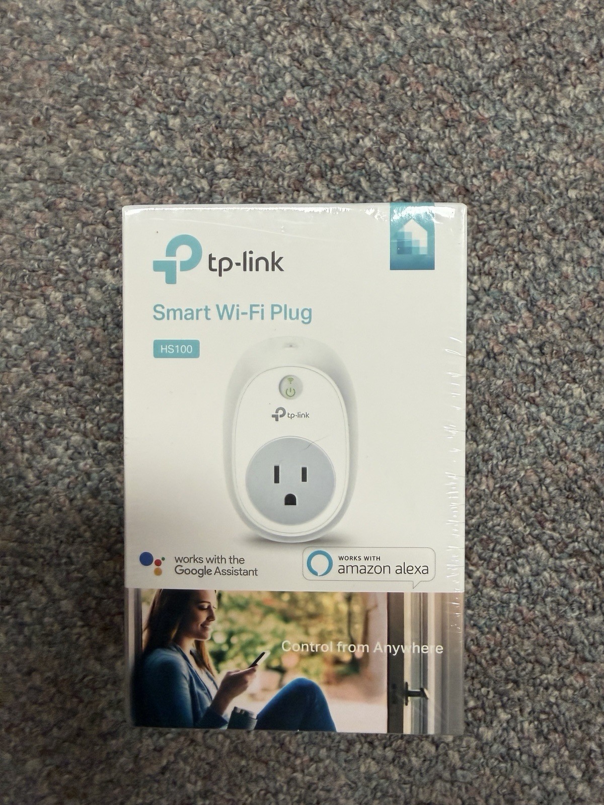 TP-Link Smart Plug, No Hub Required, Wi-Fi,  Works with Alexa & Google Assistant