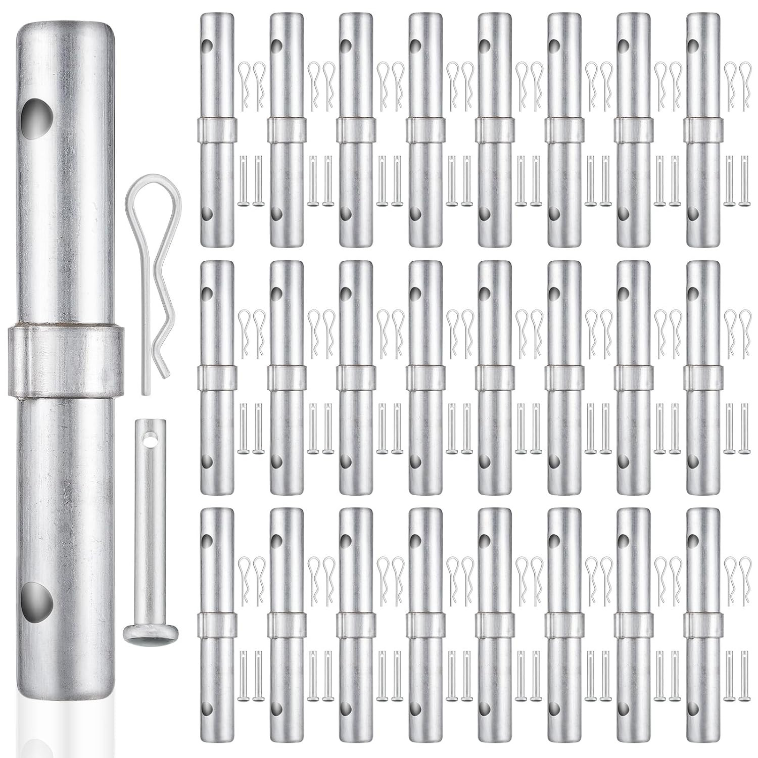 24 Pack Scaffolding Coupling Pins 1-1/4" OD x 9" L Heavy Duty Scaffolding Pins w
