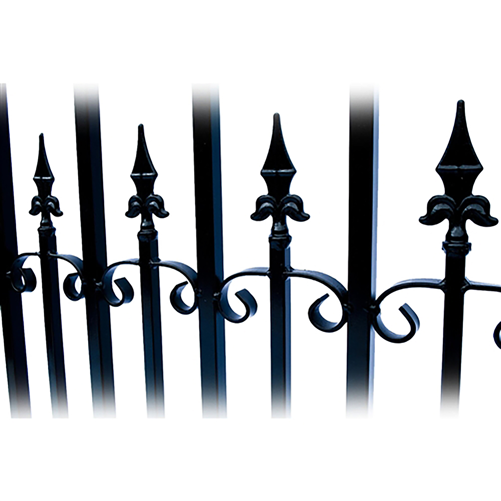 ALEKO Venice Style Ornamental Steel Garden Pedestrian Gate 5'x4' Black
