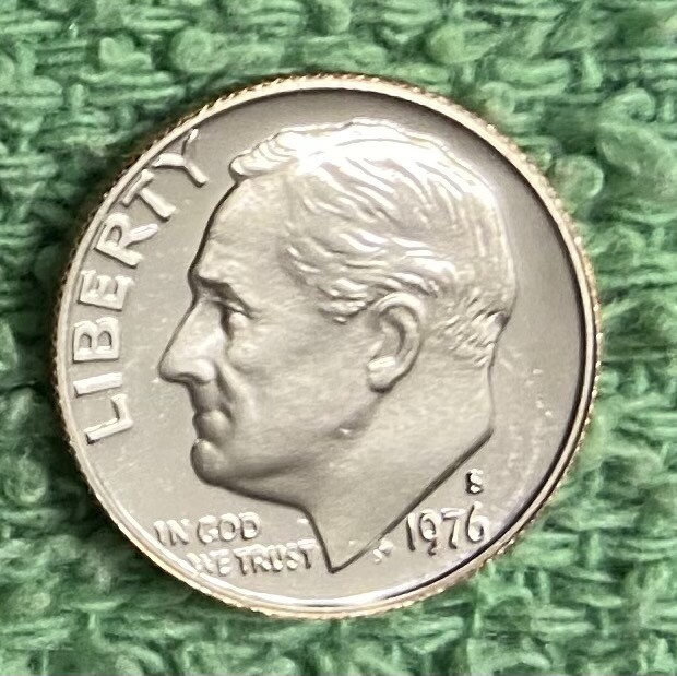 1976-S  **PROOF**  ROOSEVELT DIME ROLL - NICE COIN - L@@K AT PICTURES!!!!!