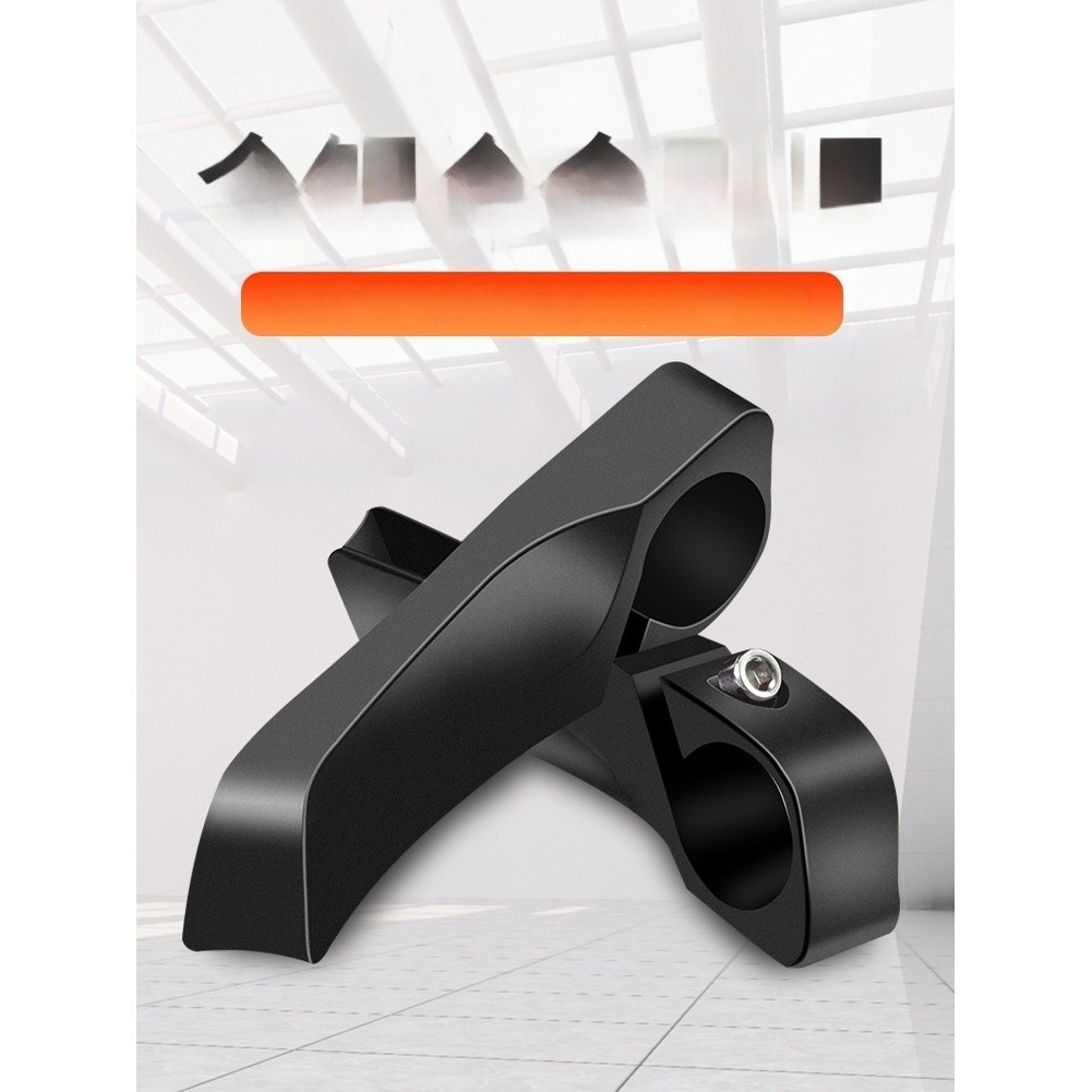 Aluminum Bicycle Bar Ends Pair Black 22.2mm Handlebar Compatible Ergonomic